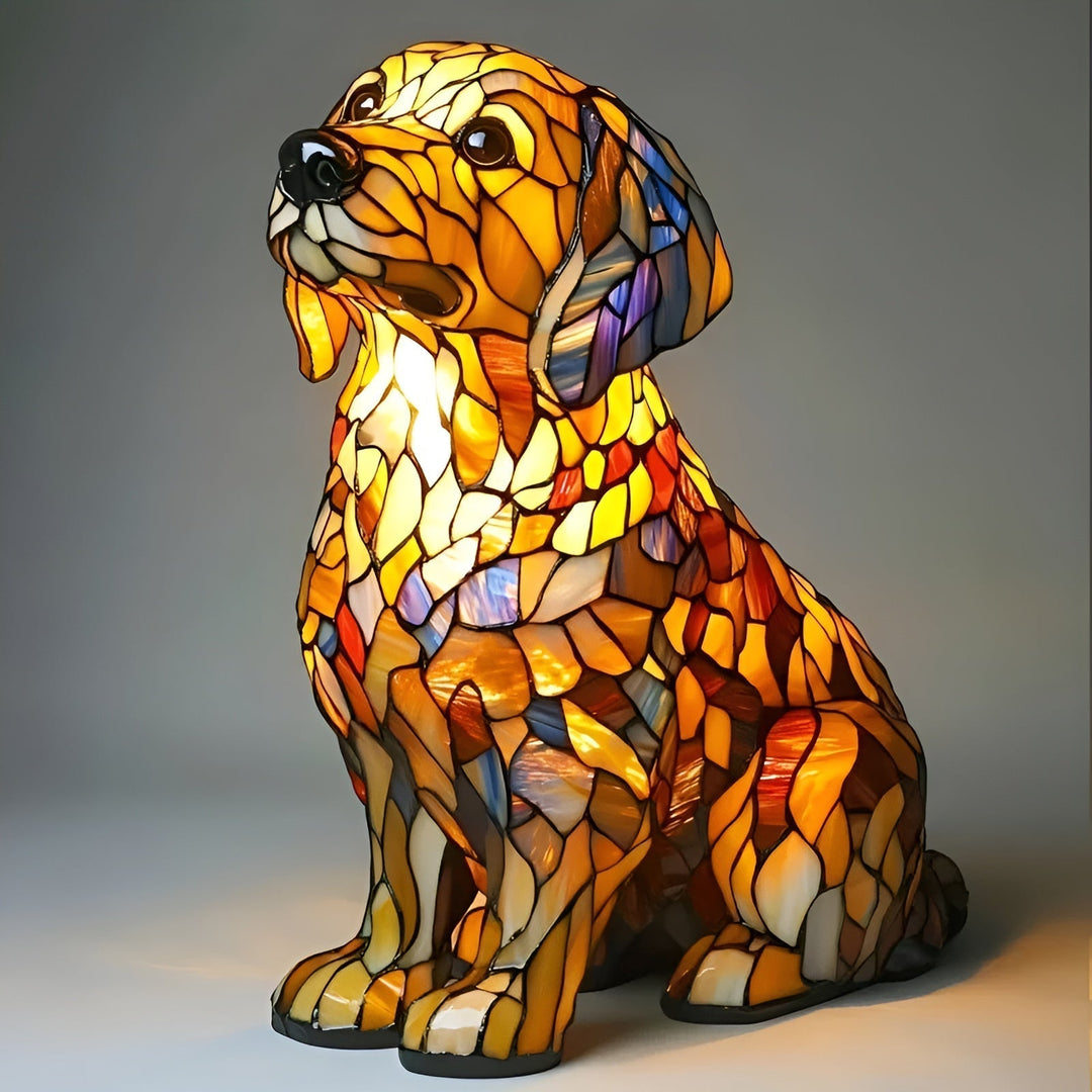 Pompom – Spirituelle Lampe des Golden Retrievers