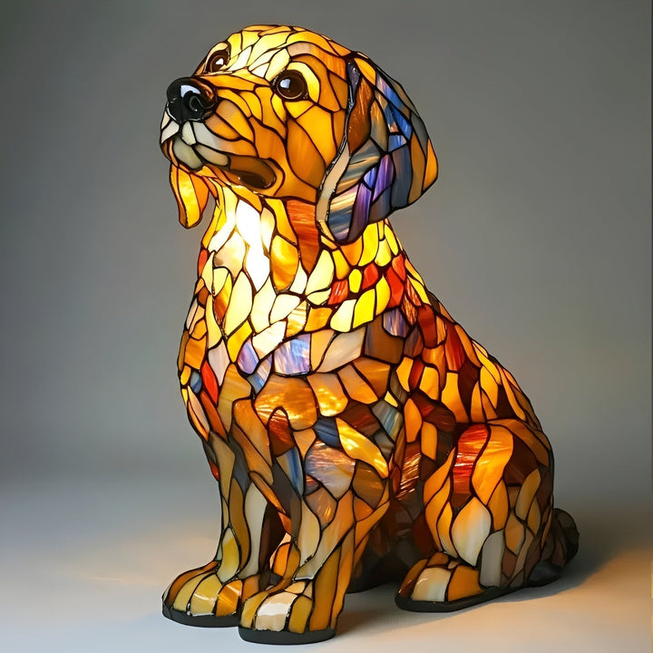 Pompom – Spirituelle Lampe des Golden Retrievers