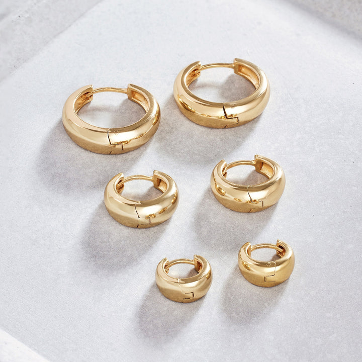 Women’s Gold Hoop Earrings | Minimalist Chunky Design