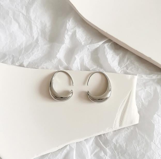 Luxurious Earrings Made of Gold and Silver