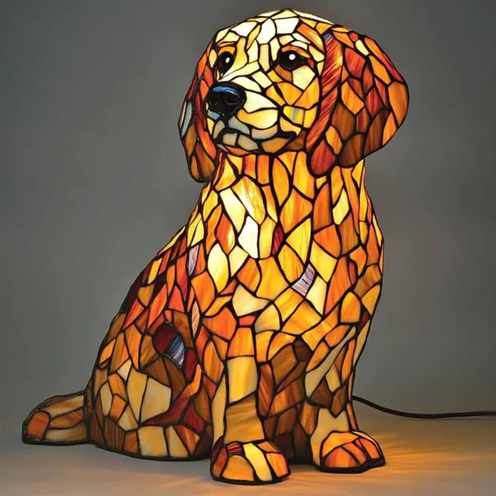 Pompom – Spirituelle Lampe des Golden Retrievers